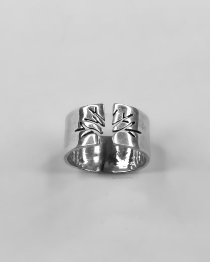 Tree of Calm Silver Ring