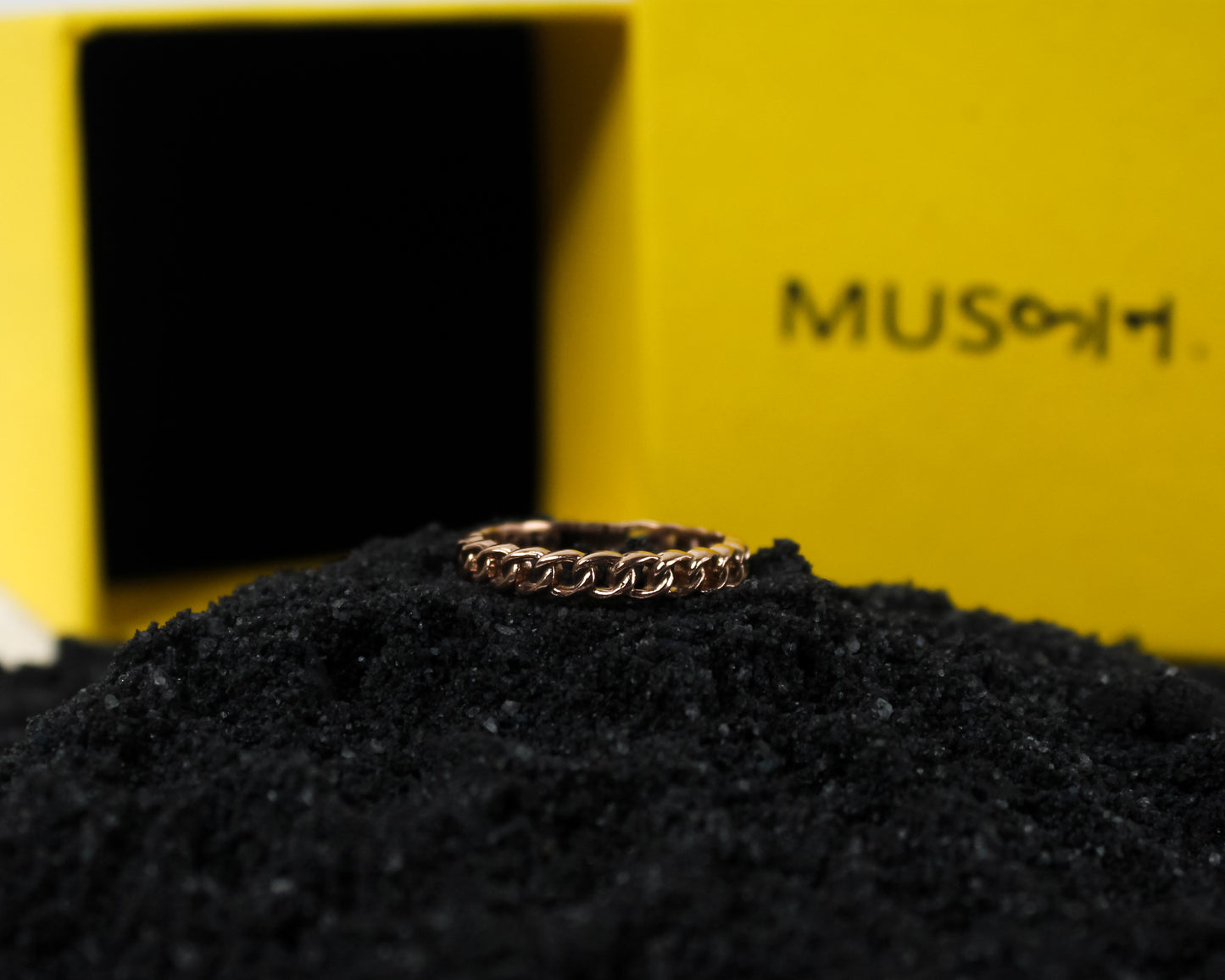 Chain Loop Ring (rose gold)