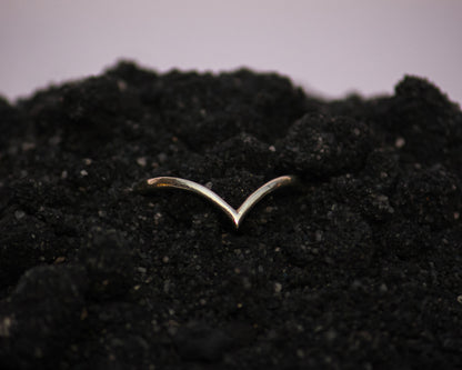 Chevron Silver Ring