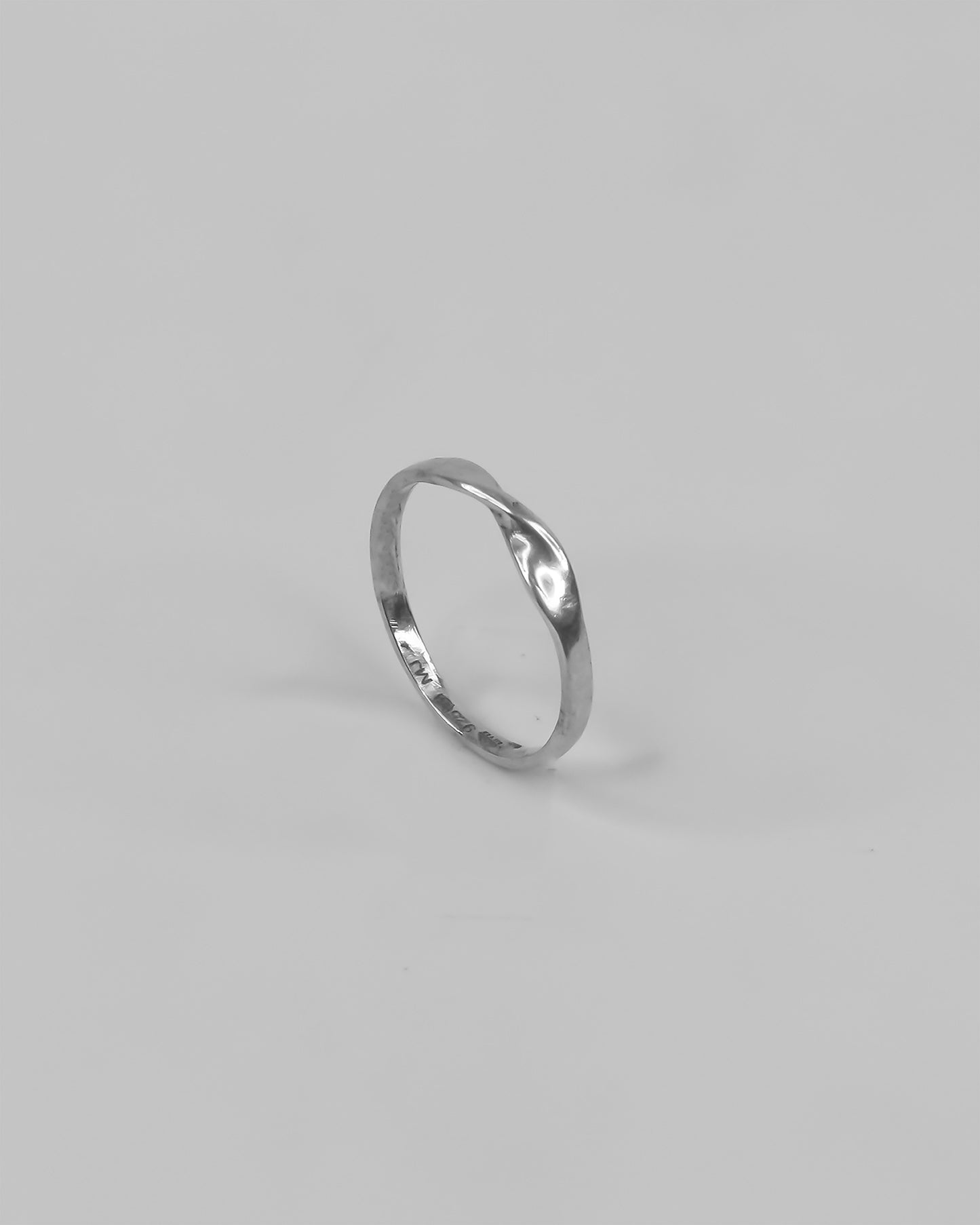 Organic Band Silver Ring