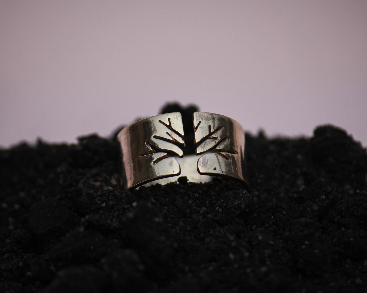Tree of Calm Silver Ring