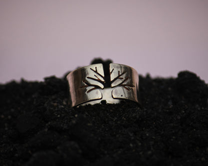 Tree of Calm Silver Ring