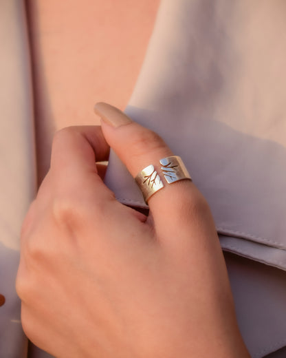 Tree of Calm Silver Ring