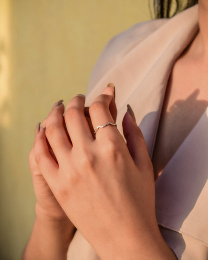 Ripple Silver Ring