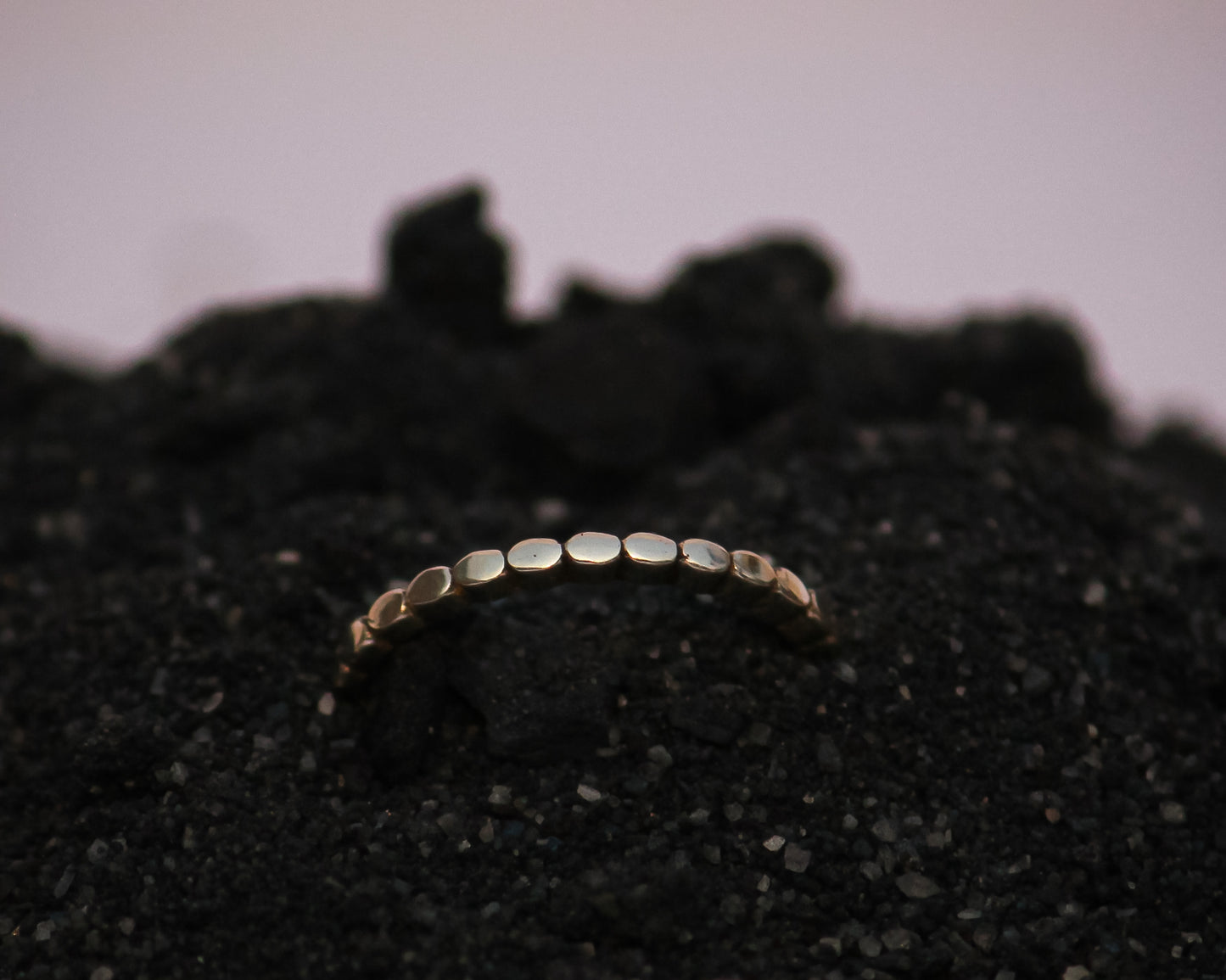 Pebble Silver Ring