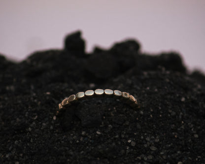Pebble Silver Ring