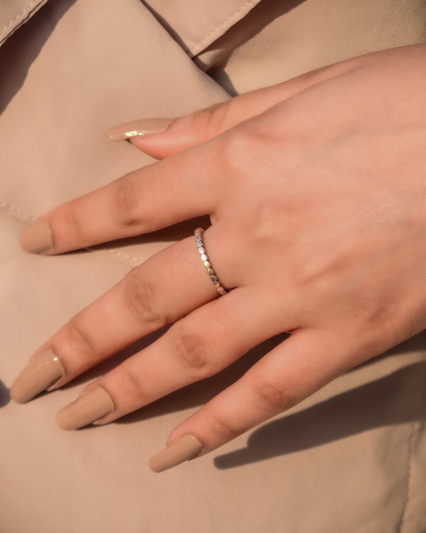 Pebble Silver Ring