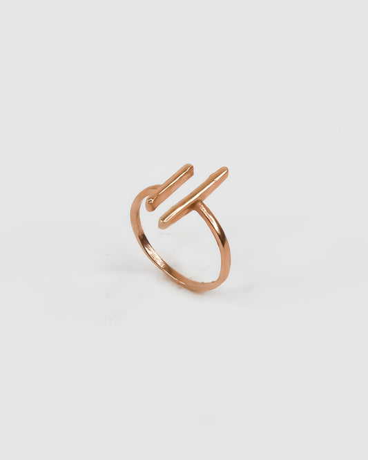 Parallel Ring (Rose Gold)