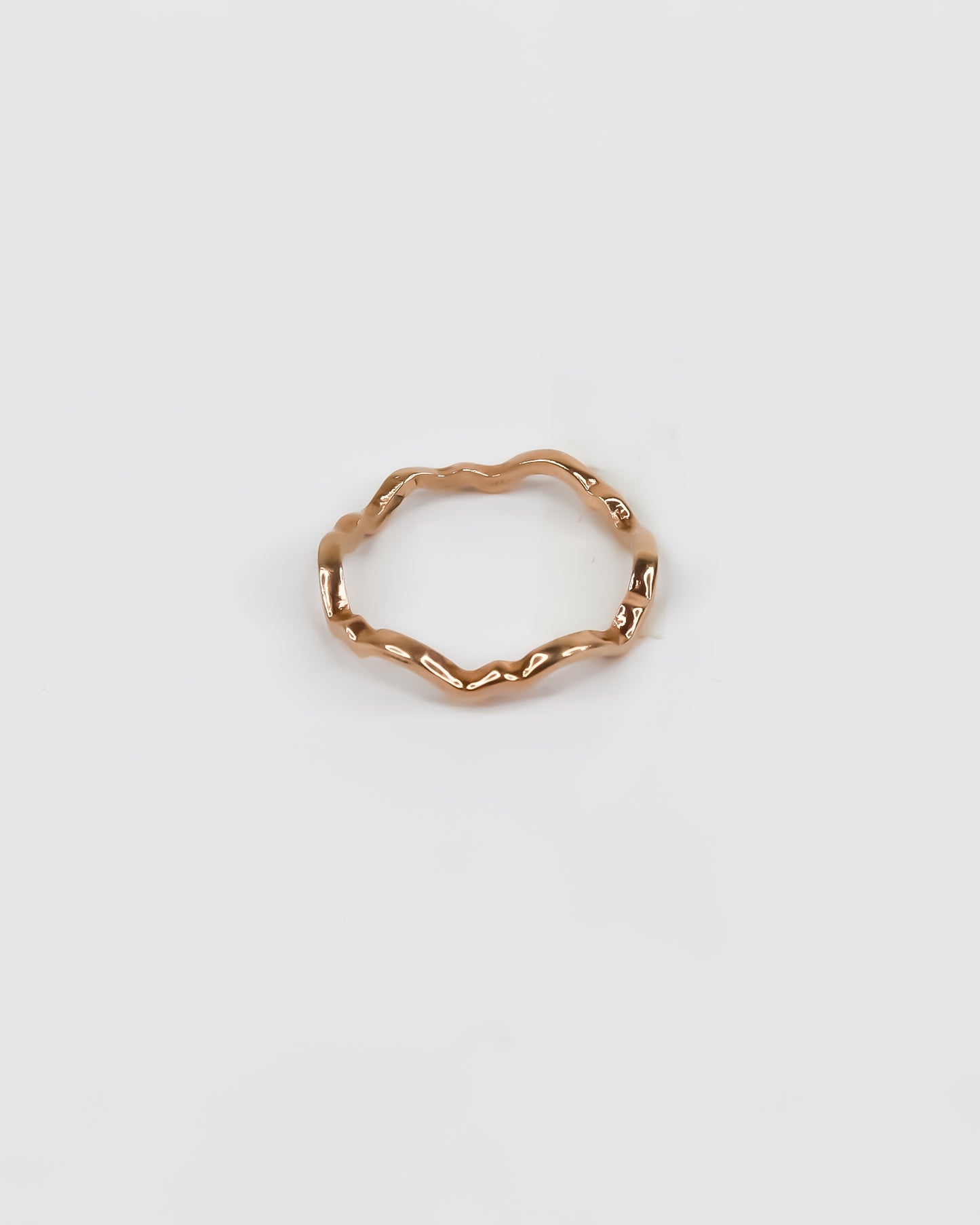 Small Wave Ring ( Rose Gold)