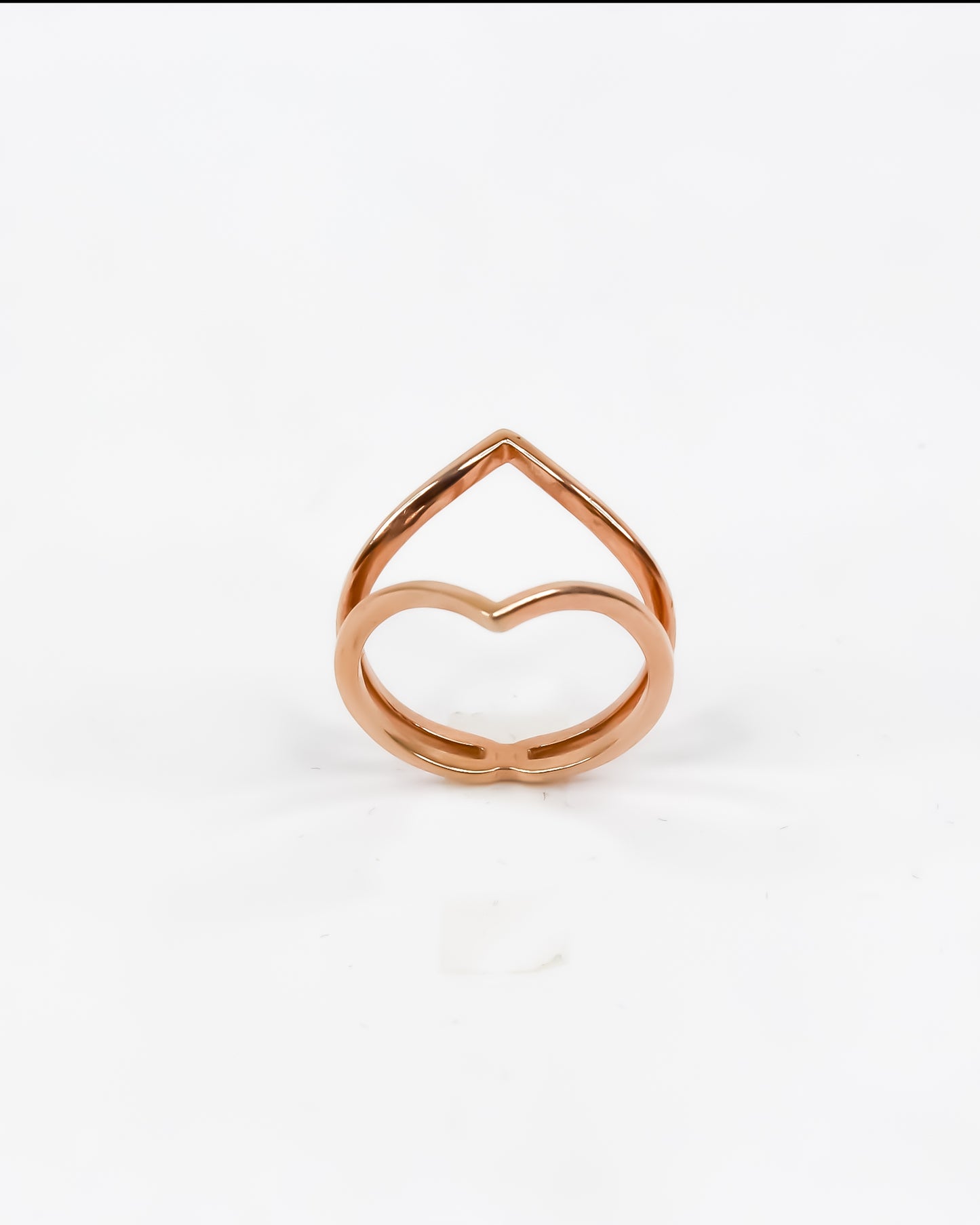 Reflect V ring (Rose Gold)