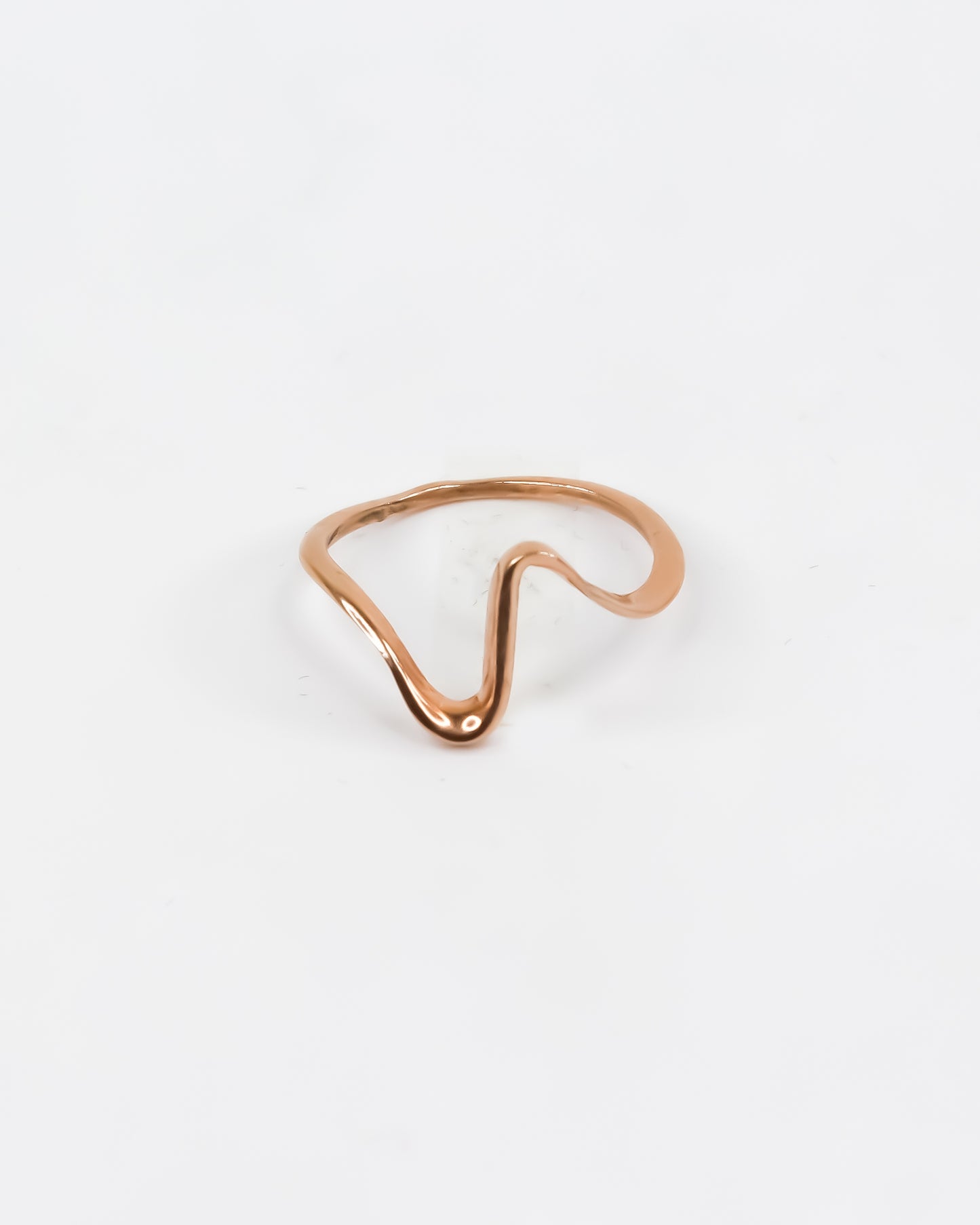 Single Wave Ring (Rose Gold)