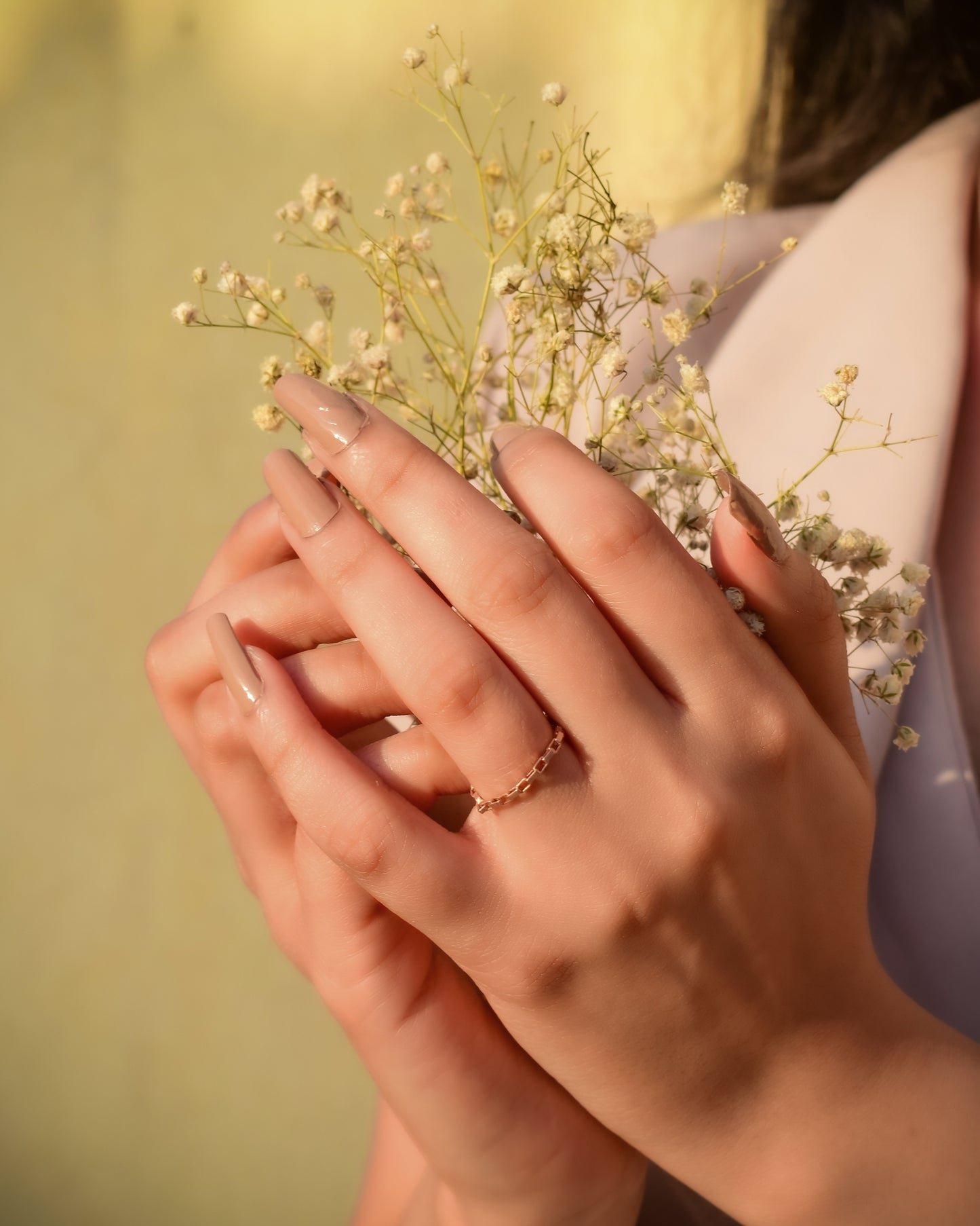 Small Loop Chain Ring (rose gold)