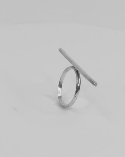 Pause Silver Ring